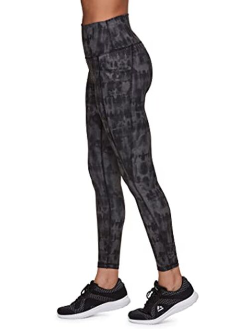 RBX Active Women's Workout Running Yoga Printed Ultra Soft High Waist Squat Proof Ankle/Full Length Legging