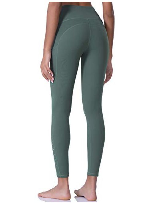 POSHDIVAH Ultra Soft Yoga Pants for Women High Waisted Tummy Control Workout Leggings with Pockets