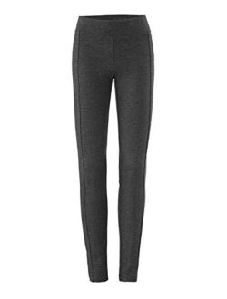 Sleek Leggings Gray Charcoal Casual Career Pants Style 3211