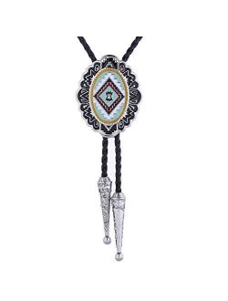 Bolo Tie for Men- Handmade Western Cowboy Southwest Totem Element Bola Neckties