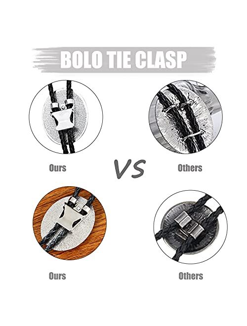 Bolo Tie for Men- Handmade Western Cowboy Southwest Totem Element Bola Neckties