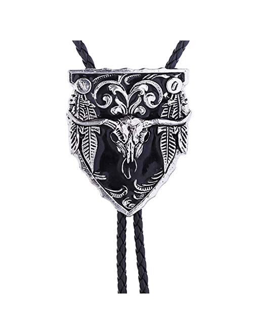 Bolo tie- Native American Western Cowboy Rodeo Longhorn bull Bolo ties for Men