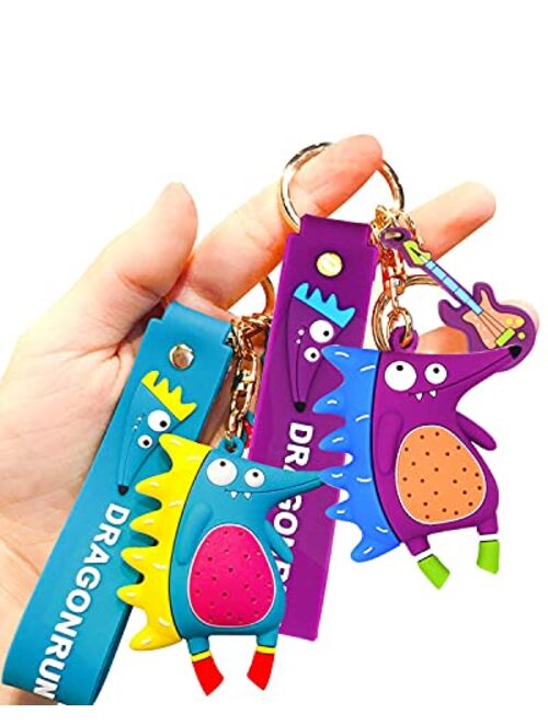 Cute Keychain Accessories with Cartoon Animal MONDOME Cute Key Charms for Children, Teens, Women (1 Pack)
