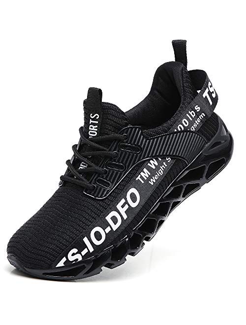 FRSHANIAH Men Athletic Shoes Breathable Just So So Running Shoes Non-Slip Fashion Sneakers