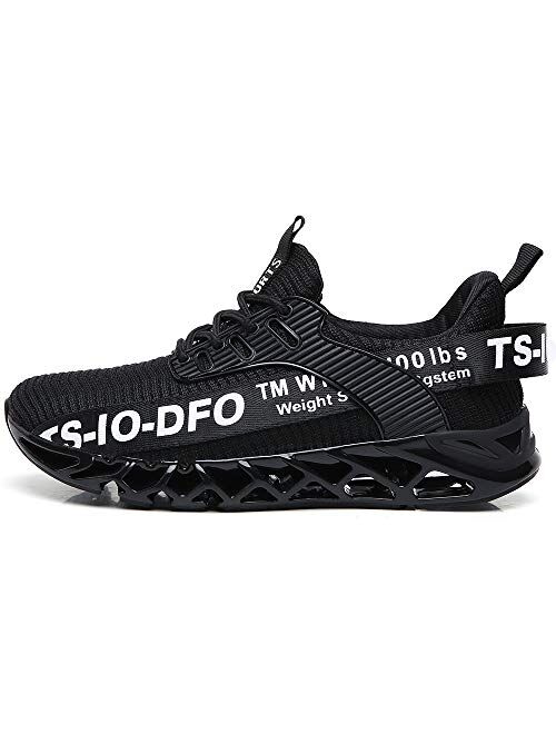 TSIODFO Mens Sport Running Sneakers Breathable Trail Athletic Shoes