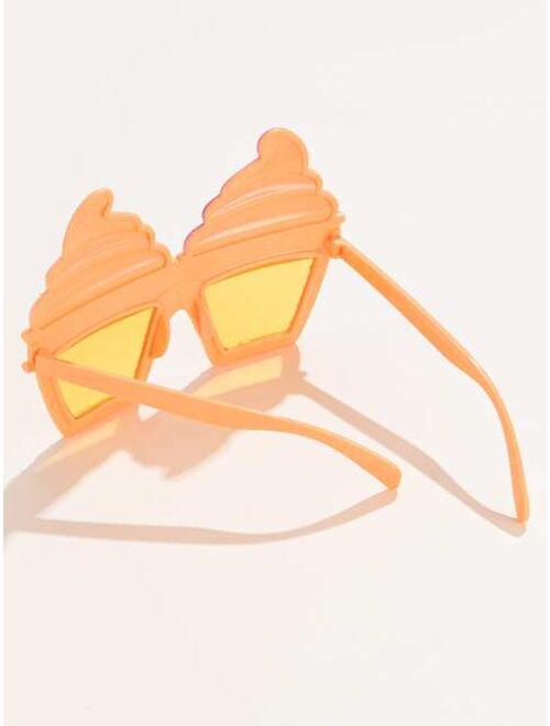 Shein Ice Cream Shaped Frame Sunglasses