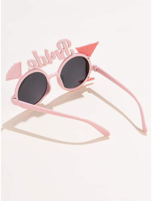 Shein Creative Letter Decor Sunglasses