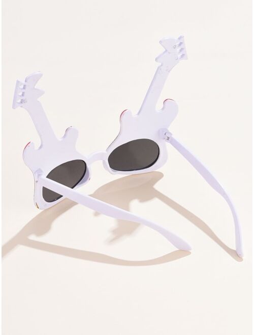 Shein Musical Instrument Design Frame Sunglasses