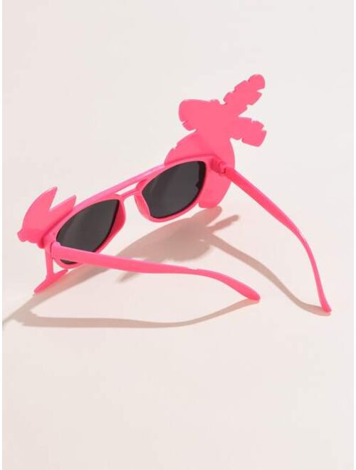 Shein Flamingo Decor Sunglasses