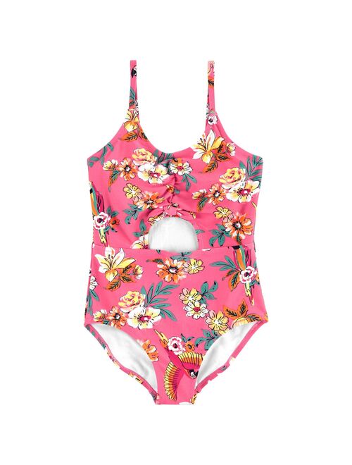 Girls 4-14 OshKosh B'gosh® Tropical Parrot Ruffled One-Piece Swimsuit