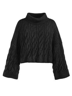 Adyson Parker Women's Cropped Turtleneck Sweater