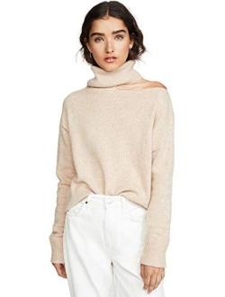 Wool And Nylon With Turtle Neck Long Sleeves Sweater