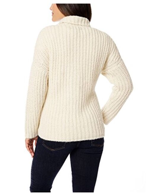 Invisible World Women's Baby Alpaca Pullover Turtleneck Sweater