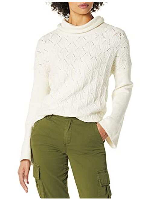 Lucky Brand Women's Pointelle Turtleneck Sweater