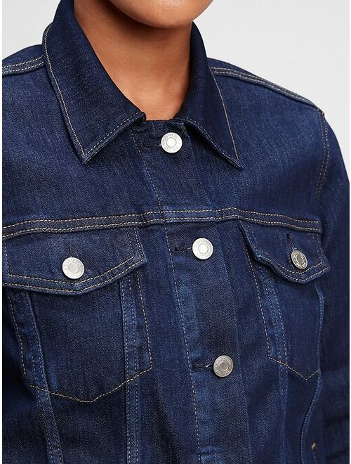 GAP Icon Denim Button-front Collar Jacket With Washwell™