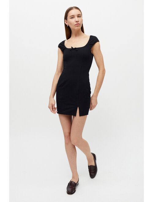 Urban outfitters UO Dierdra Notched Bodycon Mini Dress