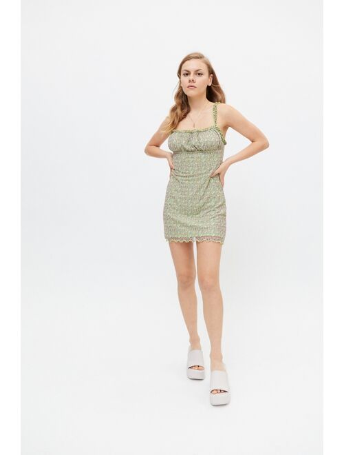 Urban outfitters UO Lila Mesh Fitted Slip Dress