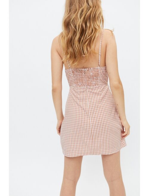 Urban outfitters UO Kitty Bustier Gingham Mini Dress