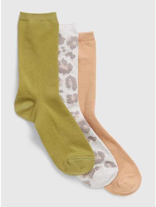 GAP Knit Fabric Crew Socks (3-Pack)
