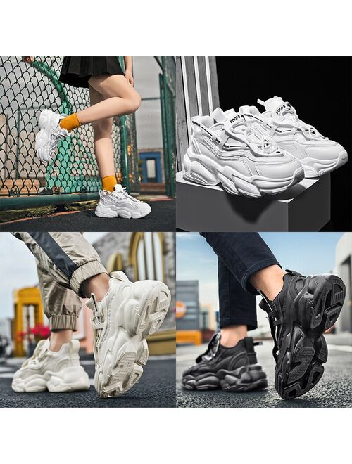 Platform Sneakers Men Platform Sneakers Women White Sneakers Vulcanize Sneakers Chunky Sneakers Thick Sole On Ladies Sneakers