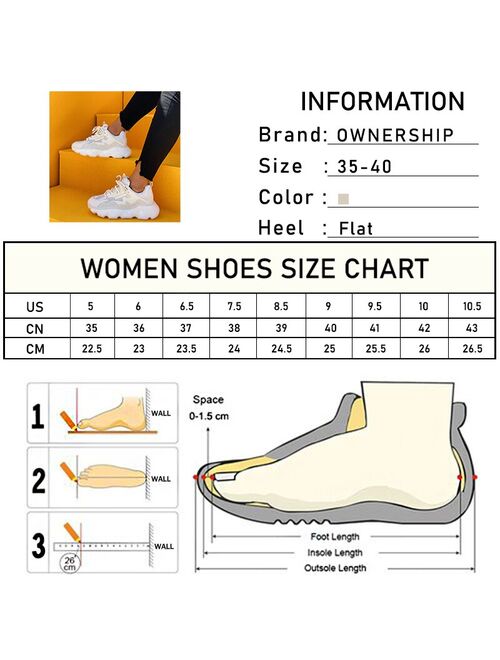 Women Lace Up Sneaker 2021 Woman Mesh Vulcanized Female Sports Shoes Ladies Breathable Flats Women's Footwear Autumn Smmer