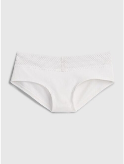 Stretch Cotton Lace Hipster