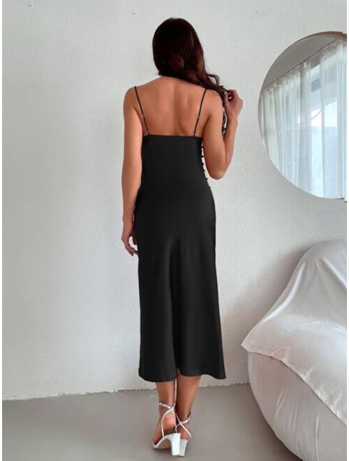 Shein Split Side Backless Cami Dress