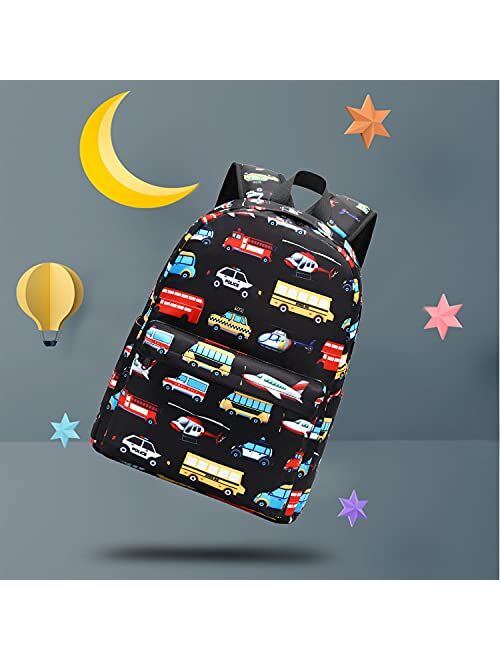 CAMTOP Backpack for Kids, Boys Preschool Backpack with Lunch Box Toddler Kindergarten School Bookbag Set (Y025-2 Dino-Navy Blue)