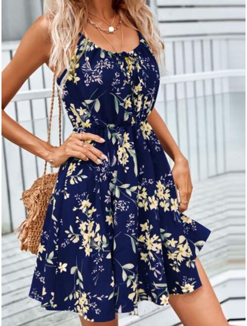 Shein Allover Floral Print Cami Dress