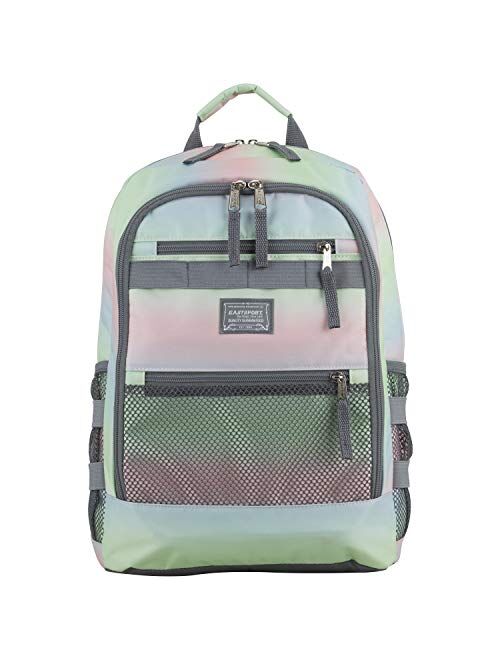 Eastsport Compact 3-Piece Combo Backpack with Lunch Box and Snack/Pencil Pouch - Black/Camo Print