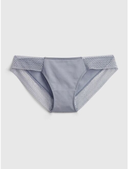 Stretch Cotton Lace Bikini