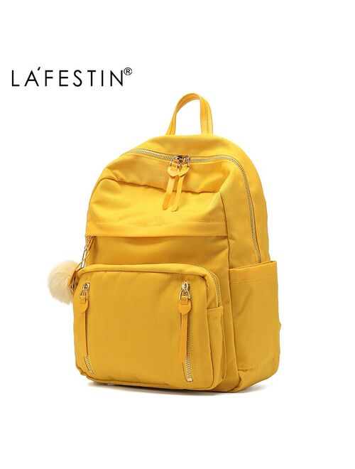 LA FESTIN 2020 new large-capacity backpack fashion ladies backpack Korean campus high school student schoolbag