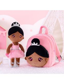 Gloveleya Plush Doll backpack Stuffed Toys Ballet Dancer Dolls For Children Birthday Girl Gifts Kid bag backpack set
