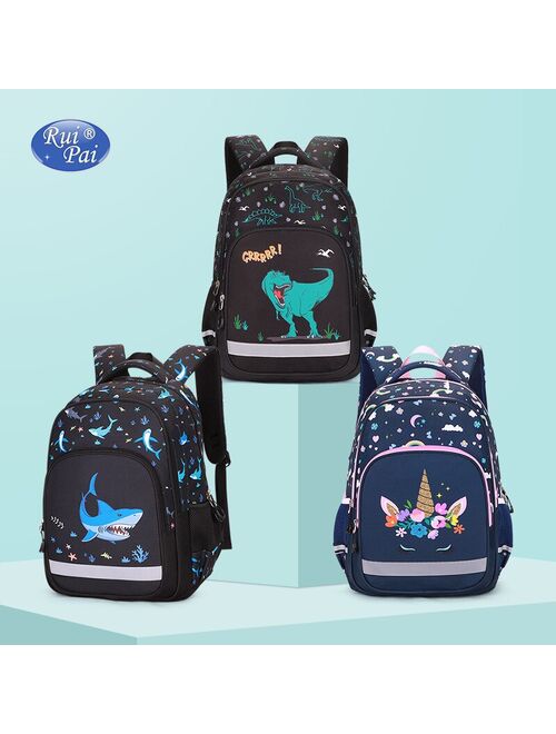 Dinosaur Shark School Bags for Boys Primary Backpacks Girls School Backpacks for Kids 3 Sets Large Bookbags Mochila Infantil