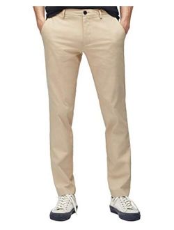 Tech Solid Mid Rise Chino Pant
