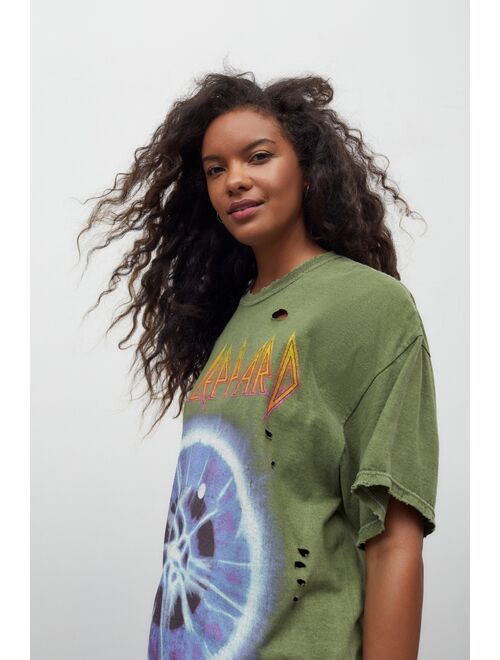 Urban outfitters Def Leppard Overdyed T-Shirt Dress