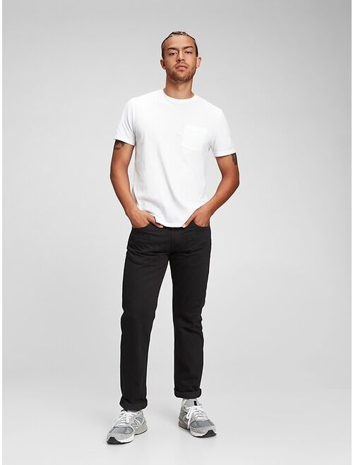 GAP Straight Mid Rise Jeans With Washwell™