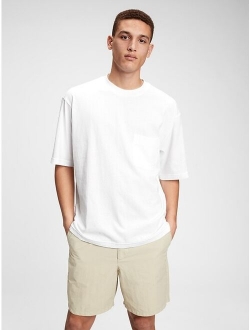 Oversized Pocket Half Sleeve T-Shirt