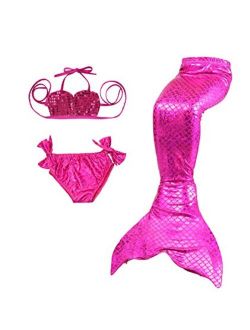 Lito Angels Girls Mermaid Tail Swimwear Swimsuit Bathing Suit Bikini Swimming Costume 3 Pieces Set