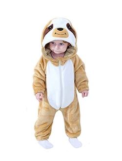 TONWHAR Toddler Infant Tiger Dinosaur Animal Fancy Dress Costume Hooded Romper Jumpsuit