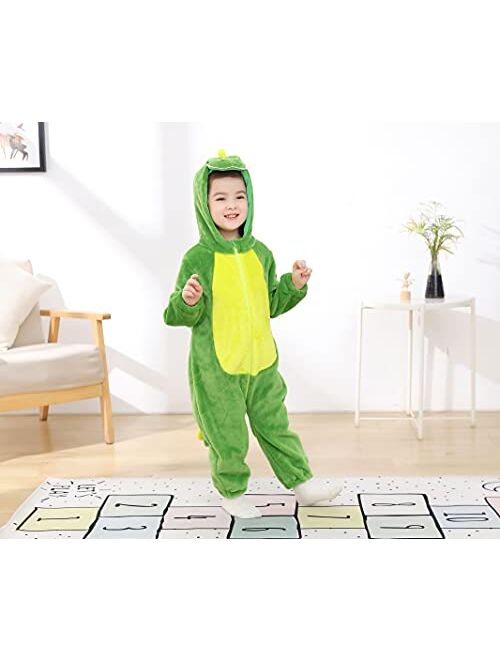 TONWHAR Toddler Infant Tiger Dinosaur Animal Fancy Dress Costume Hooded Romper Jumpsuit