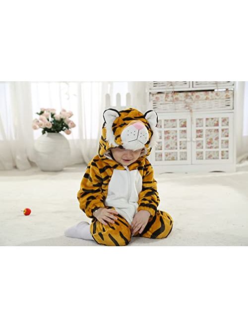 TONWHAR Unisex-Baby Animal Onesie Costume Cartoon Animal Outfit Homewear Baby One-Piece Rompers