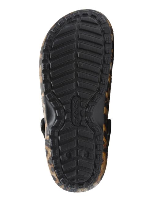 Crocs Classic Leopard Lined Clogs from Finish Line