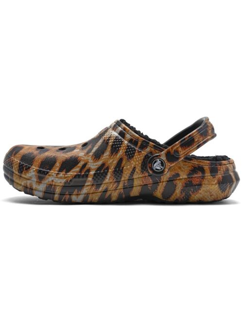 Crocs Classic Leopard Lined Clogs from Finish Line
