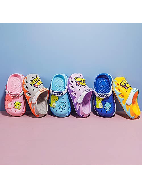 JUXI Toddler Sandals Baby Boys Girls Cute Cartoon Toddler Clogs Kids Slippers