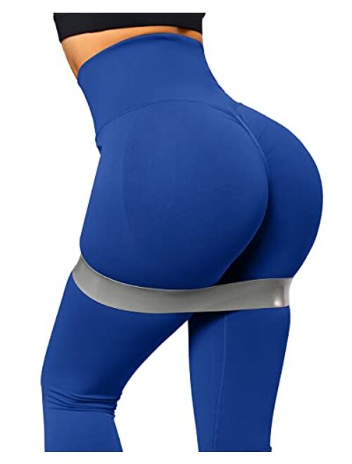 SUUKSESS Women Scrunch Butt Lifting Seamless Leggings Booty High Waisted Workout Yoga Pants