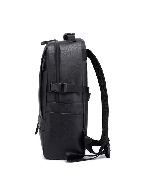 Retro PU High Capacity Man Backpacks 2020 New Waterproof Wear-resisting Laptop Travel Outdoors Back Pack Bag for Male