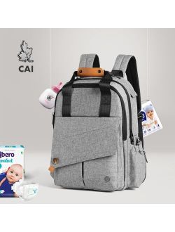 CAI Brand Nappy Backpack Bag Mummy Large Capacity Stroller Bag Mom Baby Designer Waterproof Outdoor Travel Nursing Diaper Bags