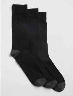 Soft Knit Crew Socks (3-Pack)
