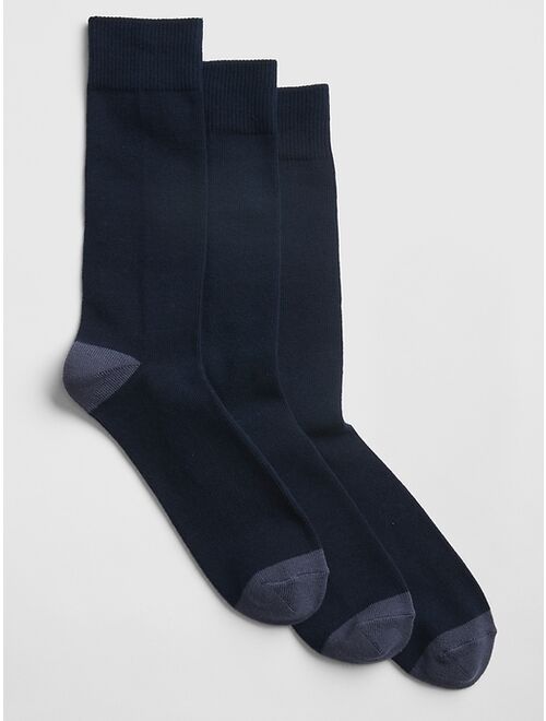 GAP Soft Knit Crew Socks (3-Pack)